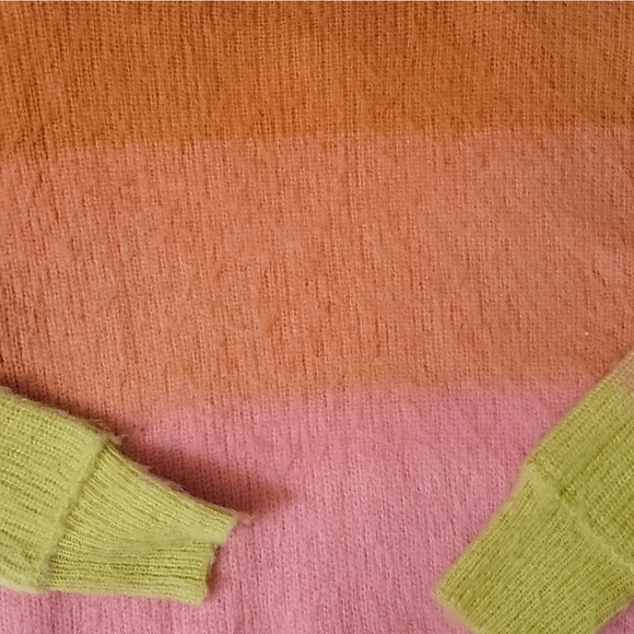 Free People Orange Autumn Sky Sweater Size M - Picture 5 of 8